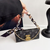 Letter Holster Scarf Chain Wallet Case For iPhone&Samsung S23U/S24U/S25U mySite