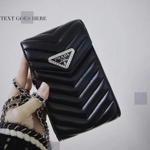 Black Bling Design Phone Bag mysite