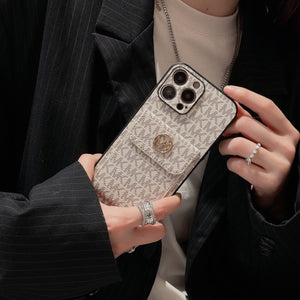MK Card Bag Gold iPhone Case - Bestocase