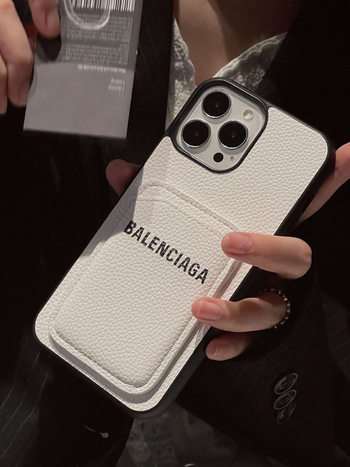 BB Card Holder Leather iPhone Case - Bestocase
