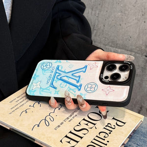 Lou Blue Leather iPhone Case - Bestocase