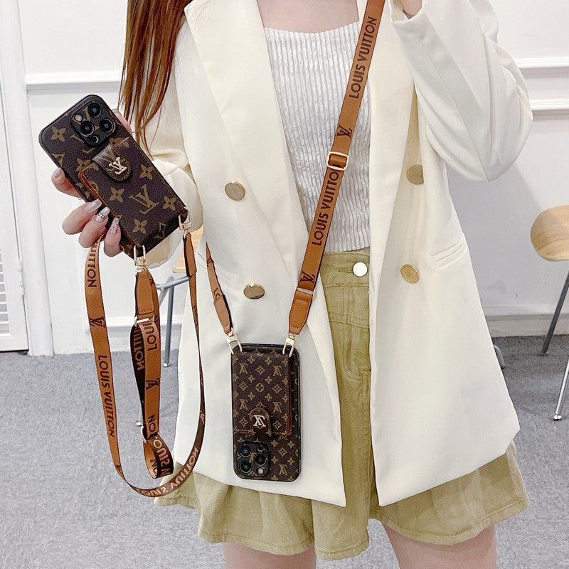 Lou Card Bag Crossbody Color Chain iPhone Case - Bestocase