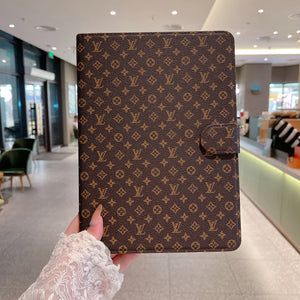 Luxury Canvas Monogram Leather Fresh Summer Theme Pattern Apple iPad case - Bestocase
