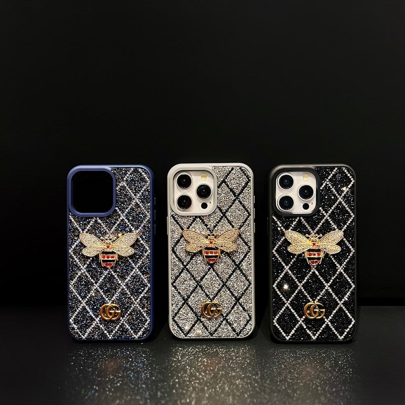 GG Bee Diamond iPhone Case - Bestocase