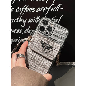 Pra Weave Card Bag Crossbody iPhone Case - Bestocase