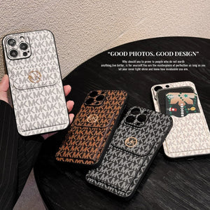 MK Card Bag Gold iPhone Case - Bestocase