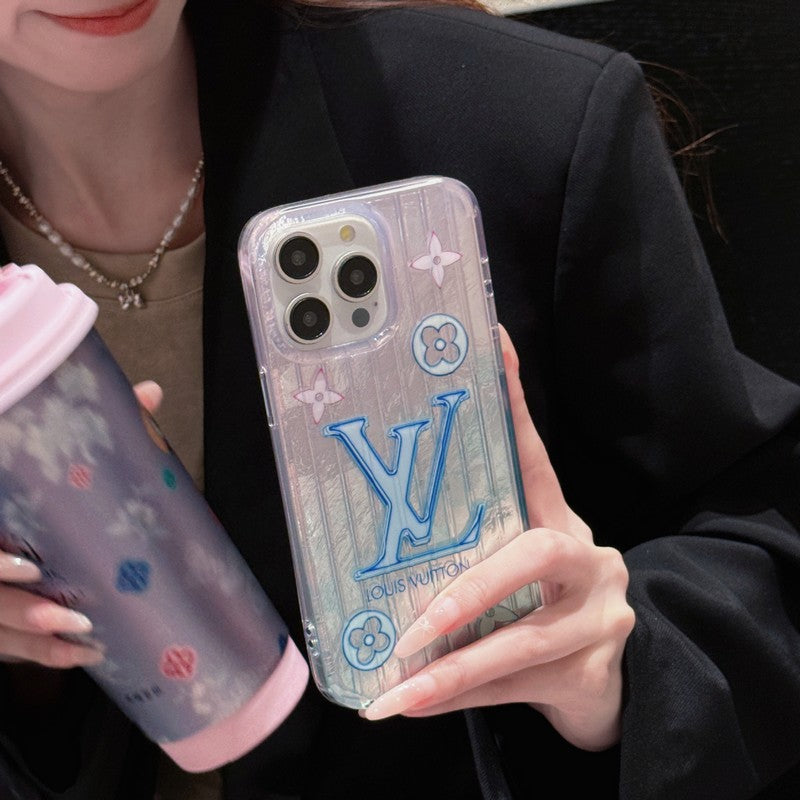 Lou Pink & Blue iPhone Case - Bestocase