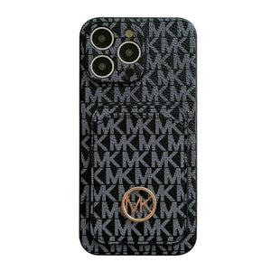 MK Card Bag Gold Logo iPhone Case - Bestocase