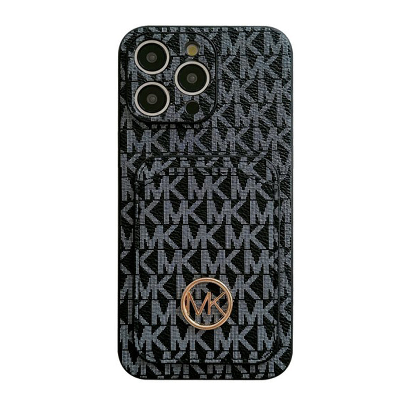 MK Card Bag Gold Logo iPhone Case - Bestocase
