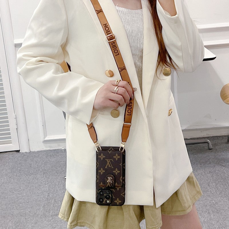 Lou Card Bag Crossbody Color Chain iPhone Case - Bestocase