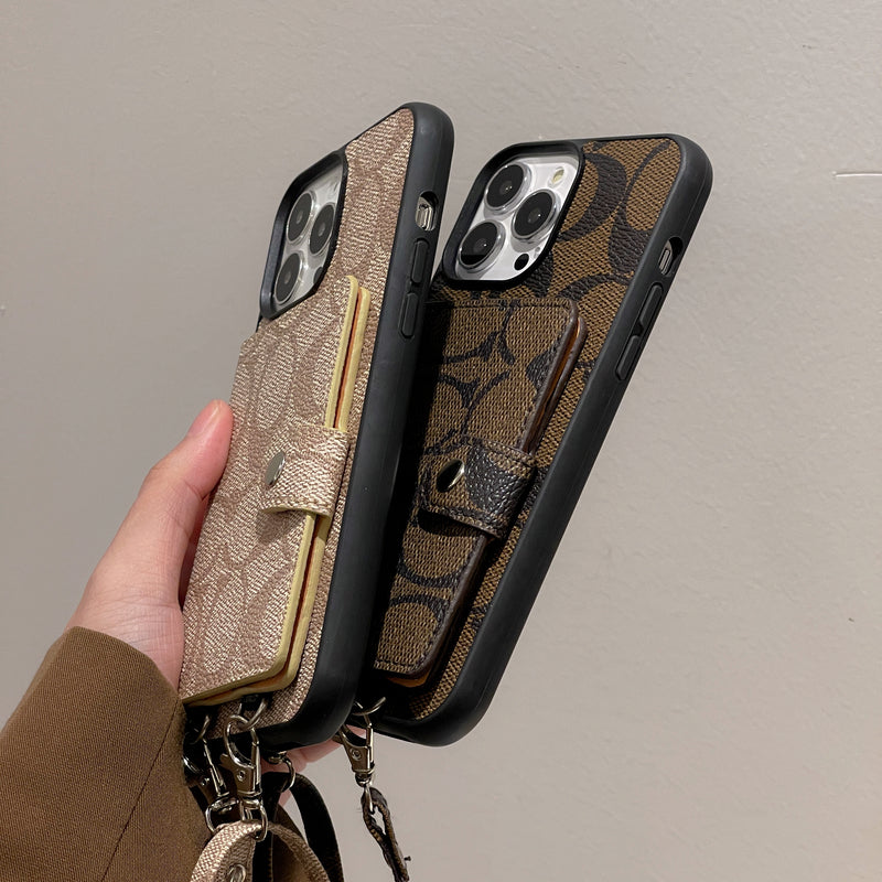 Coach iPhone Case With Wallet And  Strap White -SZK240402 mysite