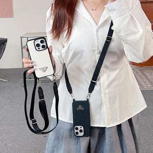 Pra Crossbody Leather iPhone Case - Bestocase