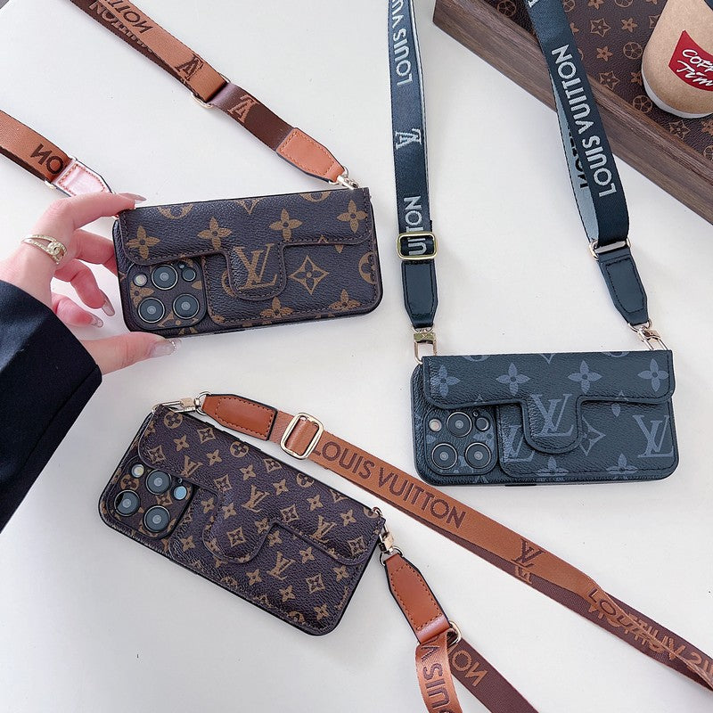 Lou Side Card Holder Crossbody iPhone Case - Bestocase