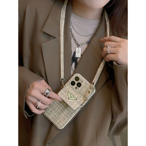 Pra Weave Card Bag Crossbody iPhone Case - Bestocase