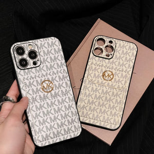 MK Card Bag Gold iPhone Case - Bestocase