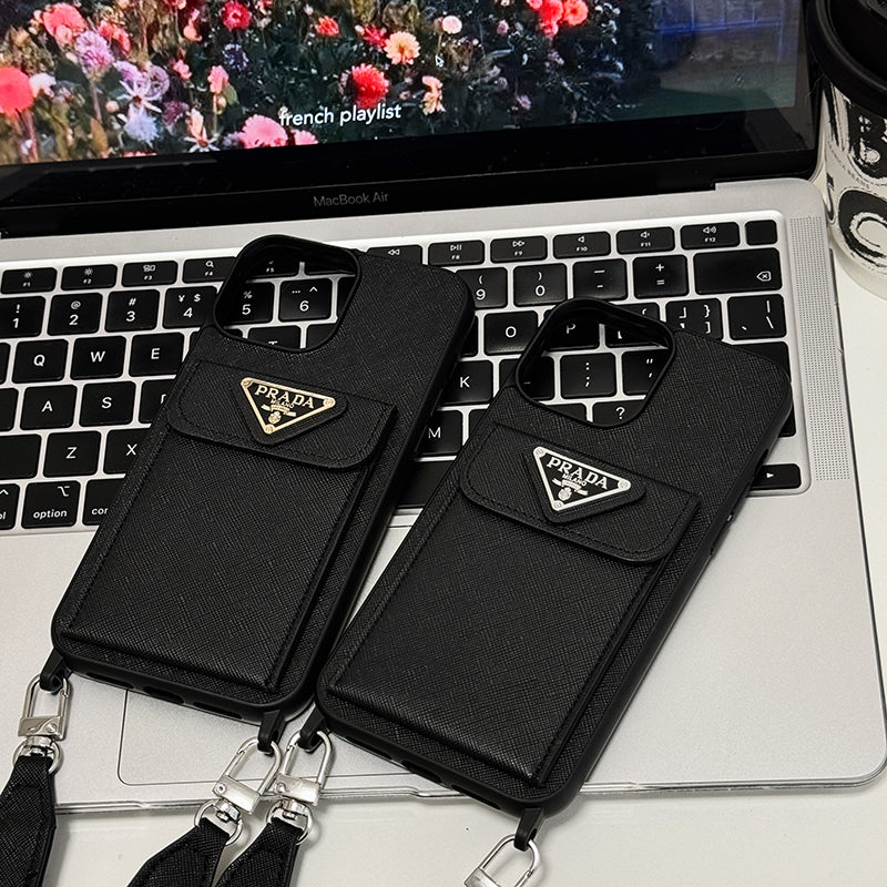 Pra Crossbody Leather iPhone Case - Bestocase