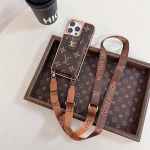 Lou Gold Cover Crossbody iPhone Case - Bestocase