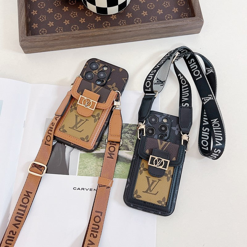 Lou Card Holder Crossbody iPhone Case - Bestocase