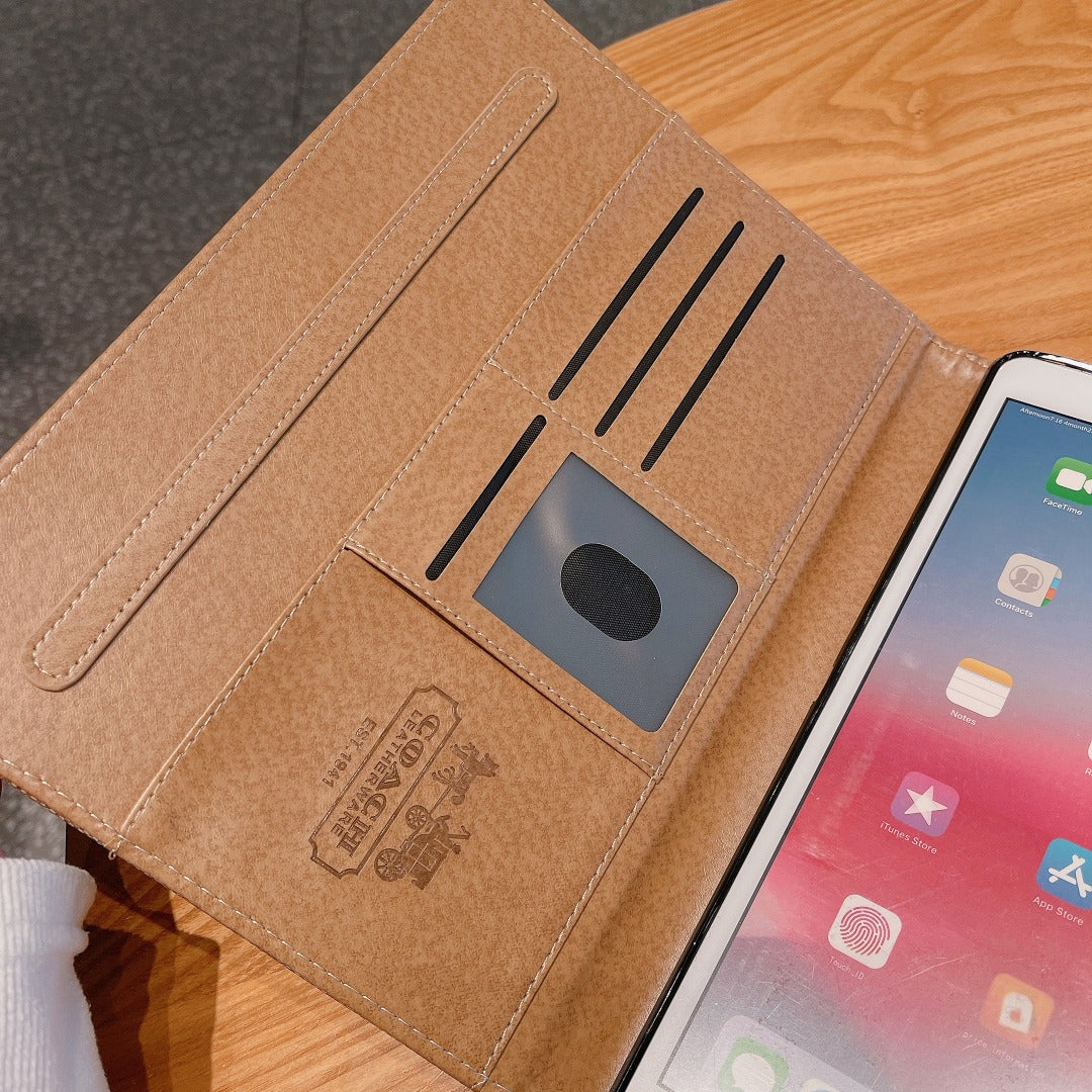 Premium Leather Classic Apple iPad Tablet Case - Bestocase