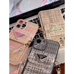 Pra Weave Card Bag Crossbody iPhone Case - Bestocase