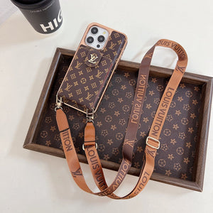 Lou Gold Cover Crossbody iPhone Case - Bestocase