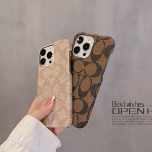 Classic Coach iPhone Case Brown -JDK241426 - Bestocase