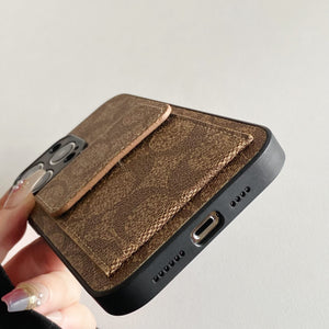 Coach iPhone Case With  Wallet Light Brown-HP240513 - Bestocase