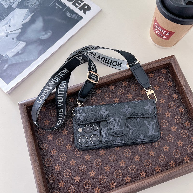 Lou Side Card Holder Crossbody iPhone Case - Bestocase