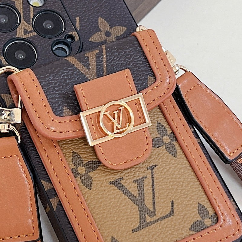 Lou Card Holder Crossbody iPhone Case - Bestocase