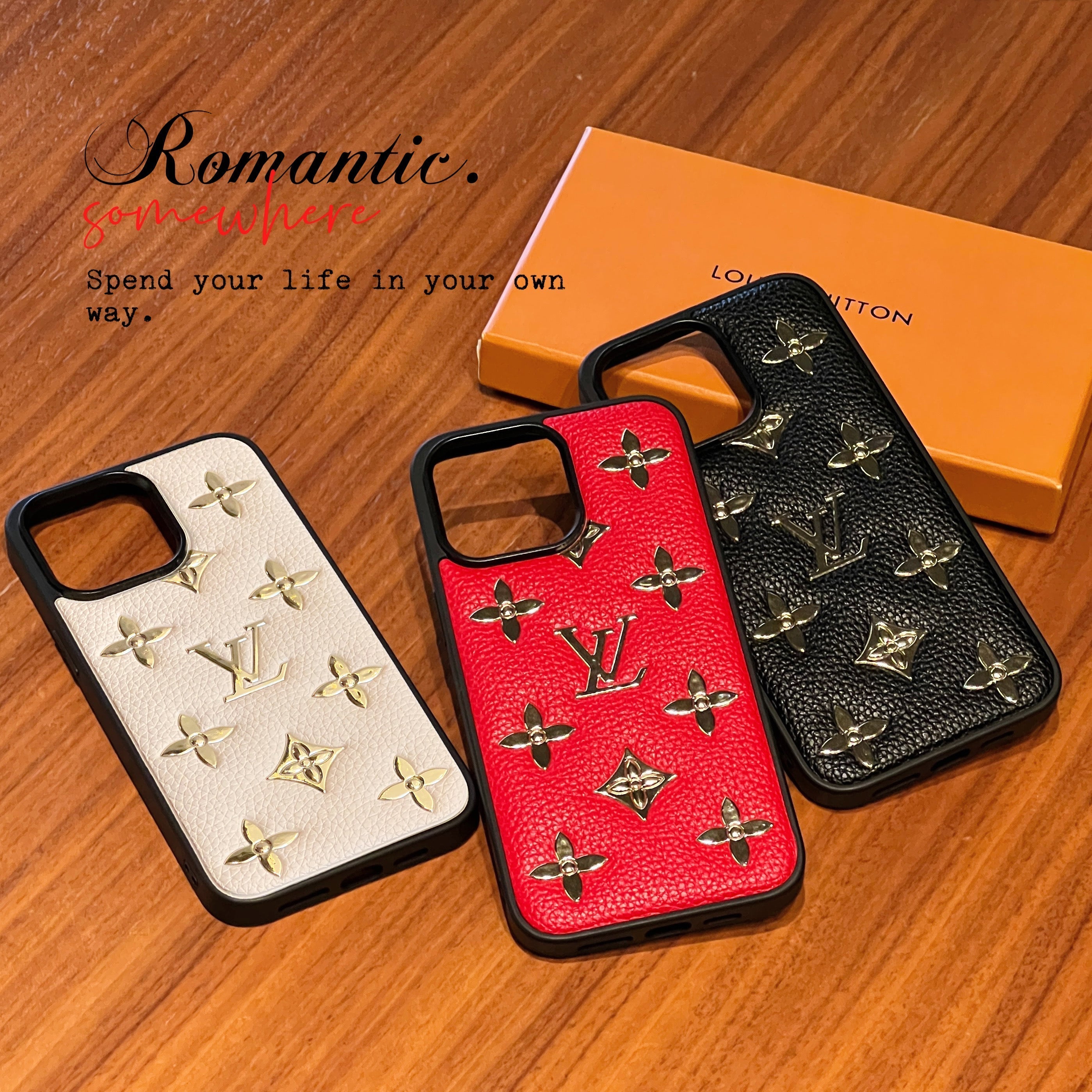 Lou Gold Leather iPhone Case - Bestocase