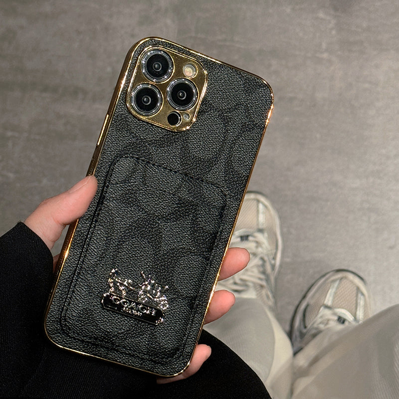 Coa Card Bag Leather iPhone Case - Bestocase
