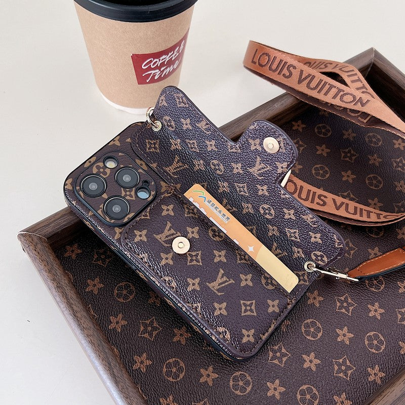 Lou Side Card Holder Crossbody iPhone Case - Bestocase