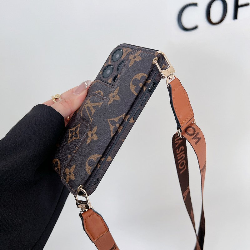 Lou Side Card Holder Crossbody iPhone Case - Bestocase