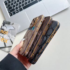 Coach iPhone Case With Card Holder  Coffee  -KB241651 - Bestocase