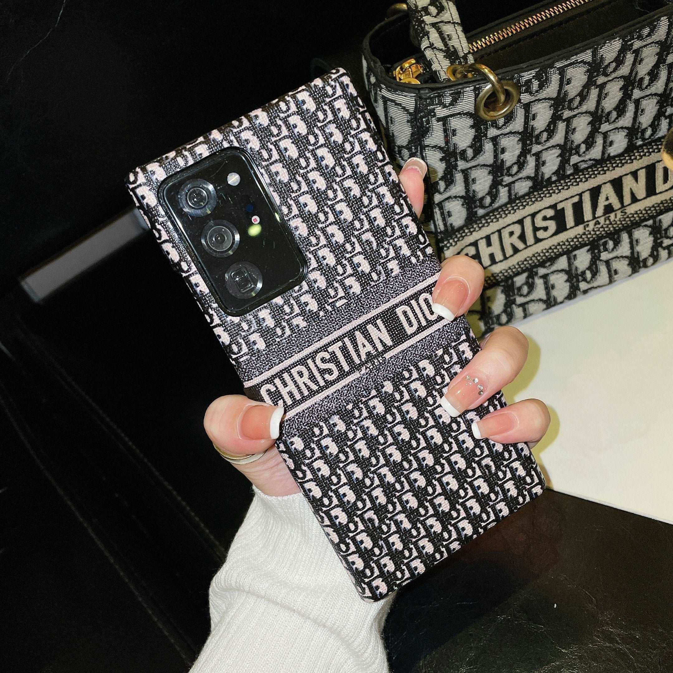 Black Printed Galaxy Case For Samsung