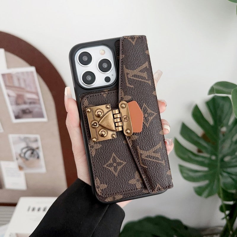 Lou Lock Card Bag iPhone Case - Bestocase