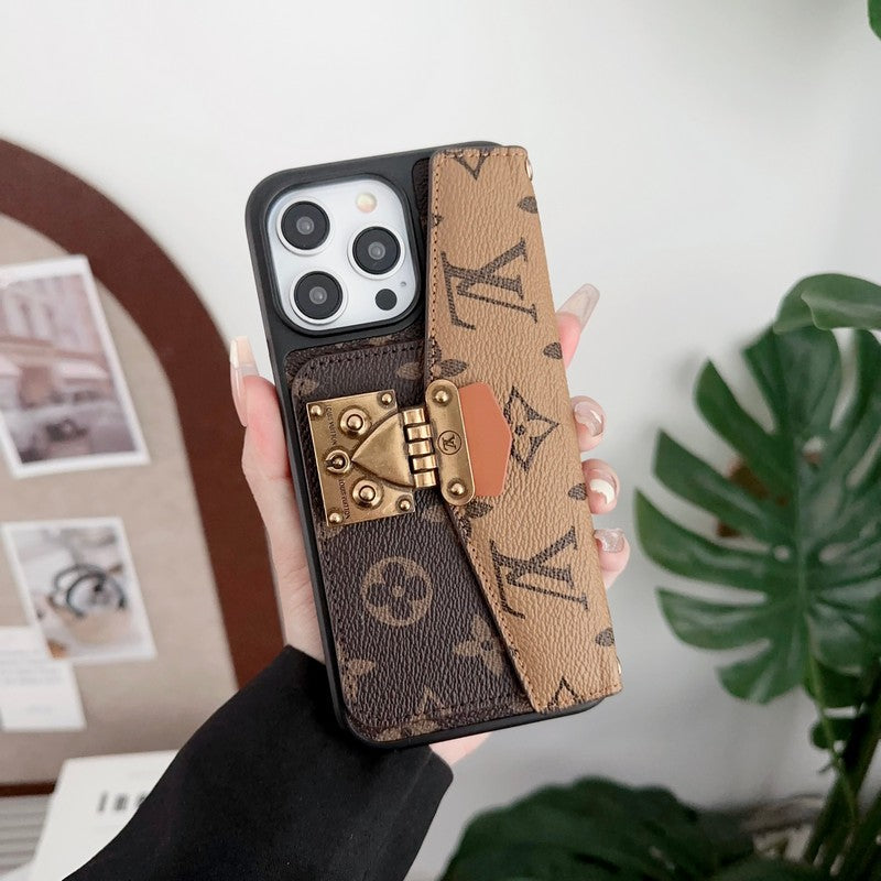 Lou Lock Card Bag iPhone Case - Bestocase