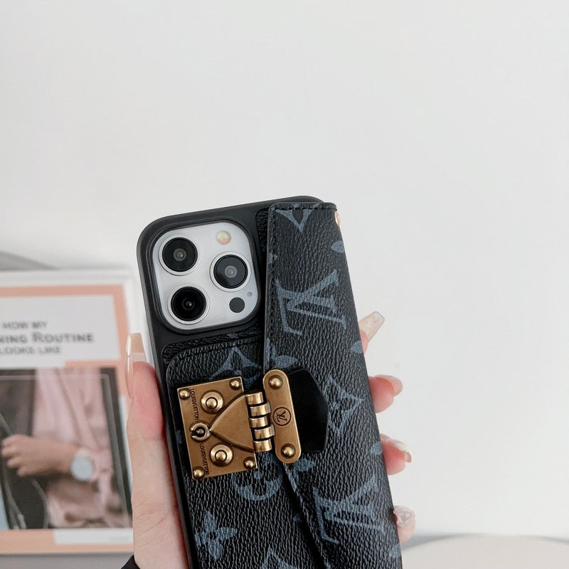 Lou Card Holder Chain iPhone Case - Bestocase