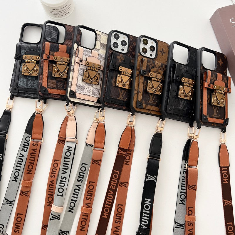 Lou Brown Crossbody Chain iPhone Case mysite