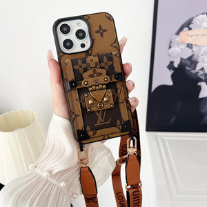 Lou Brown Crossbody Chain iPhone Case mysite