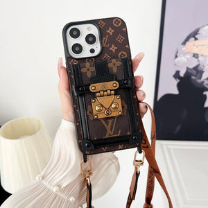 Lou Brown Crossbody Chain iPhone Case mysite
