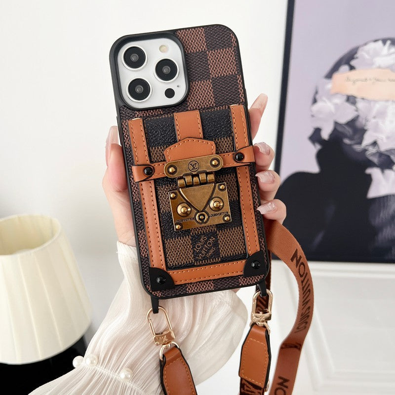Lou Brown Crossbody Chain iPhone Case mysite