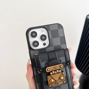 Lou Black & White Crossbody Chain iPhone Case mysite