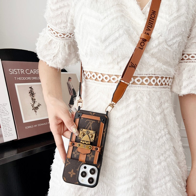 Lou Brown Crossbody Chain iPhone Case mysite