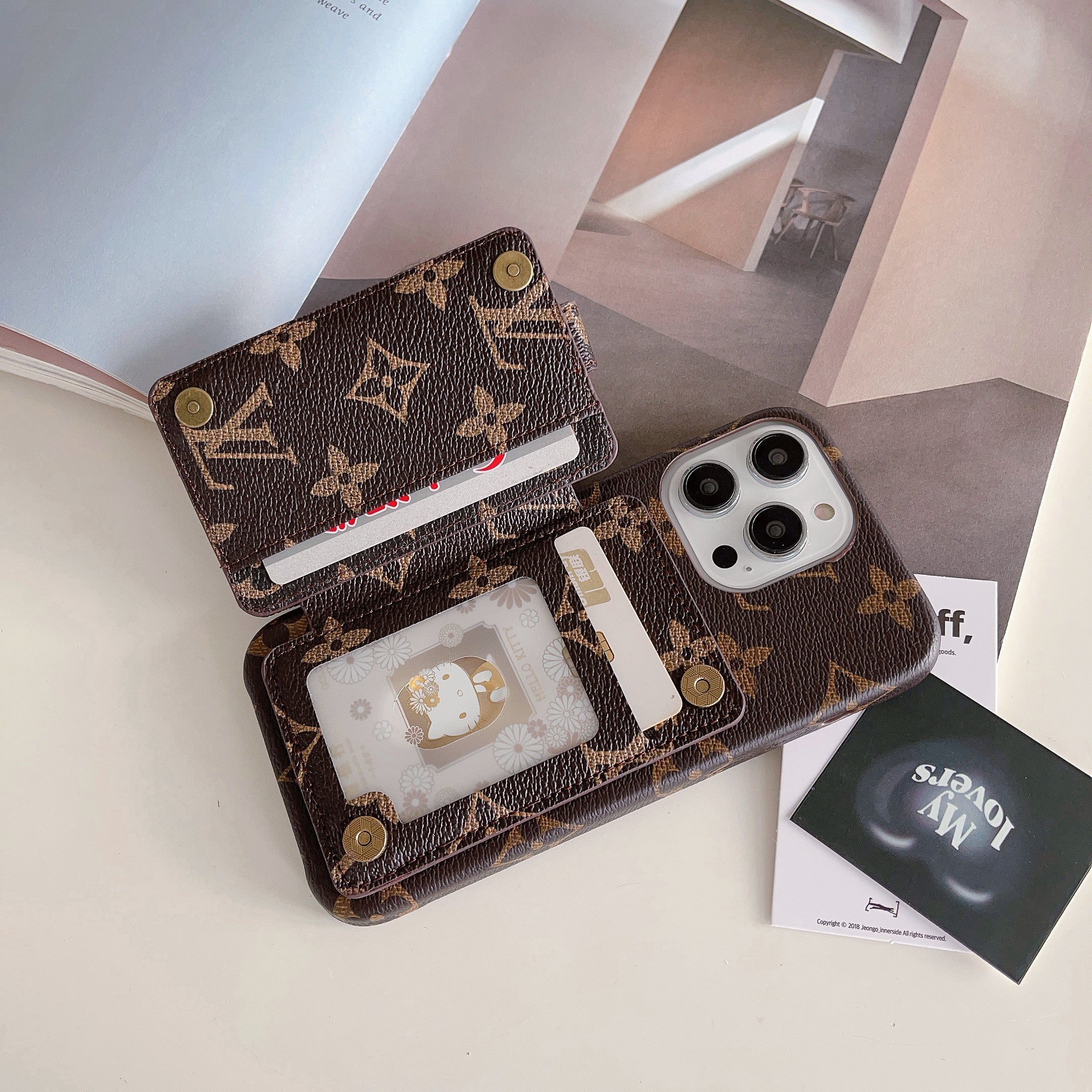 Lou Card Holder iPhone Case - Bestocase