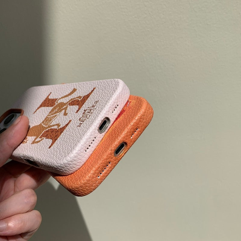 Herm Leather iPhone Case - Bestocase