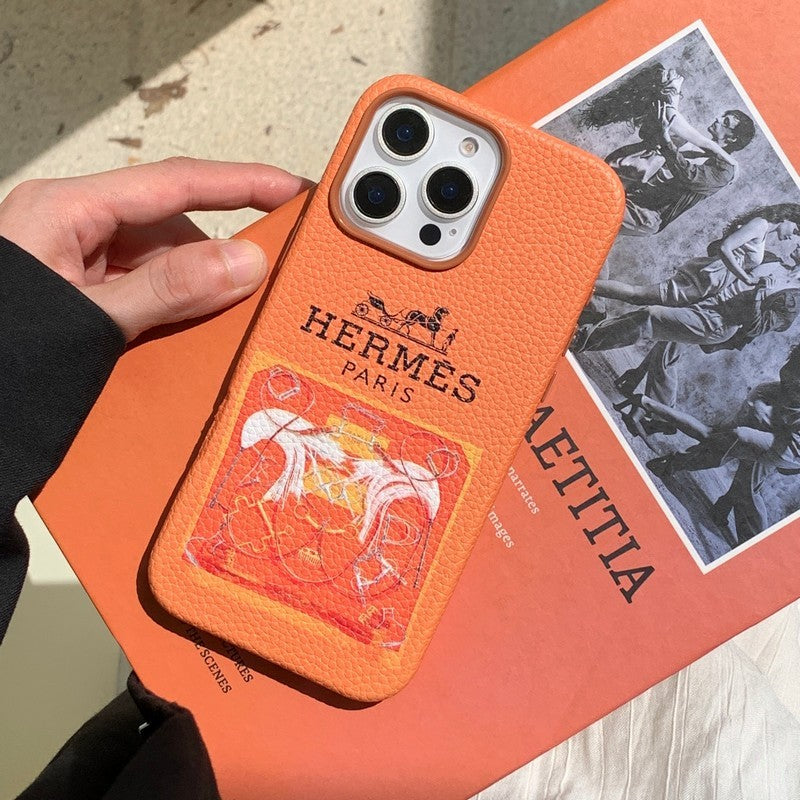 Herm Leather iPhone Case - Bestocase