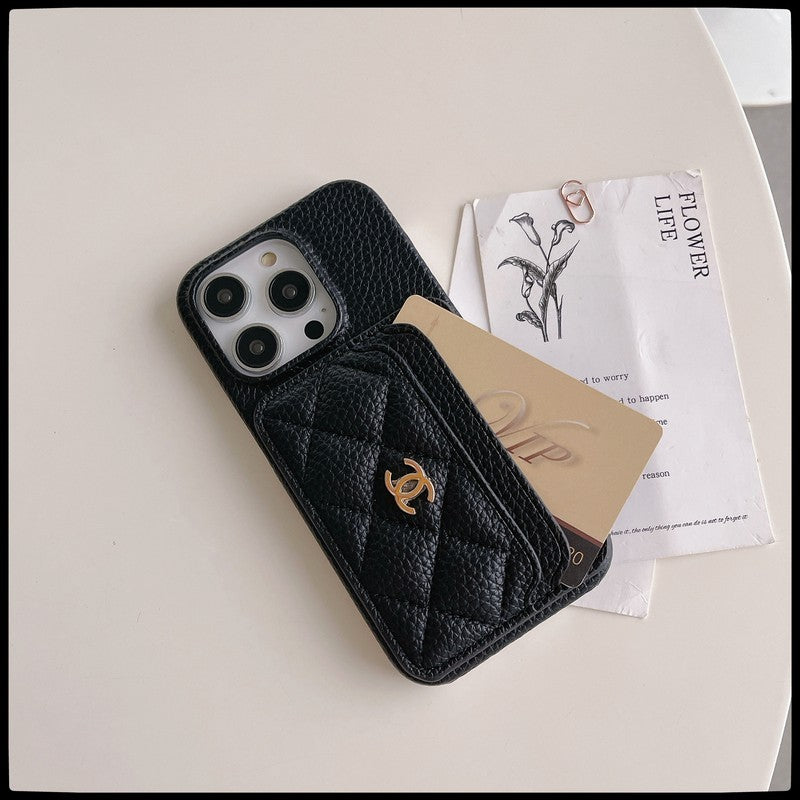 CC Side Card Bag Color iPhone Case - Bestocase