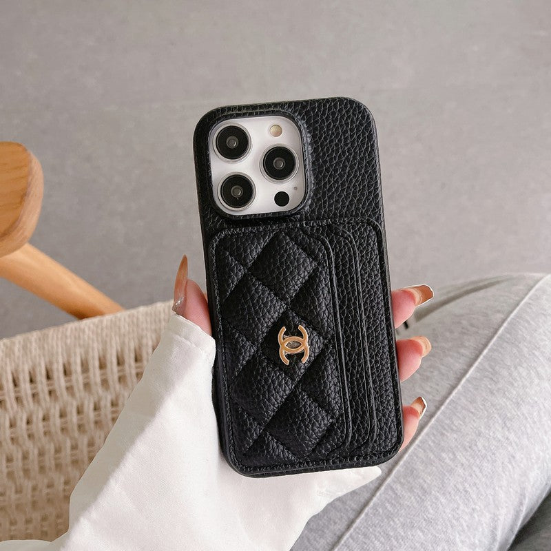CC Side Card Bag Color iPhone Case - Bestocase