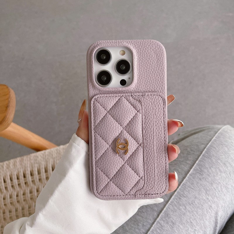 CC Side Card Bag Color iPhone Case - Bestocase